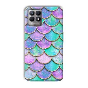 Mermaid Design Phone Customized Printed Back Cover for Realme 8i