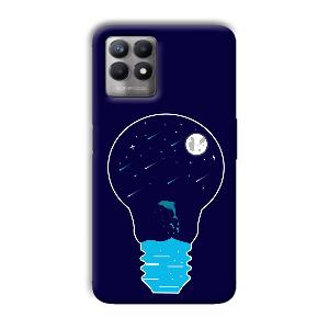 Night Bulb Phone Customized Printed Back Cover for Realme 8i