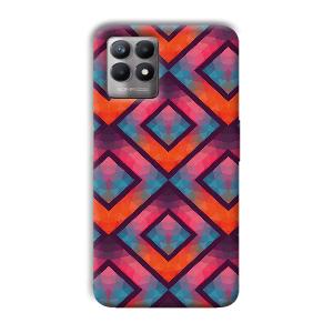 Colorful Boxes Phone Customized Printed Back Cover for Realme 8i
