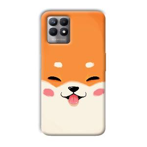Smiley Cat Phone Customized Printed Back Cover for Realme 8i