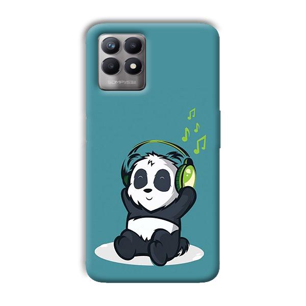 Panda  Phone Customized Printed Back Cover for Realme 8i