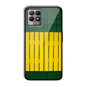 Yellow Fence Customized Printed Glass Back Cover for Realme 8i