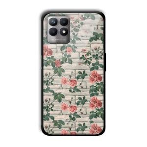 Flowers Customized Printed Glass Back Cover for Realme 8i