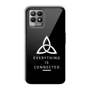 Everything is Connected Customized Printed Glass Back Cover for Realme 8i