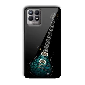Neon Guitar Customized Printed Glass Back Cover for Realme 8i