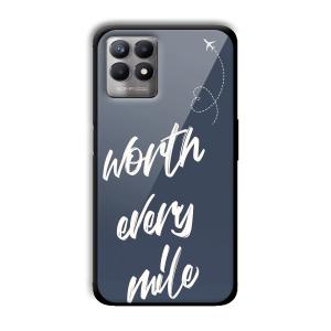 Worth Every Mile Customized Printed Glass Back Cover for Realme 8i