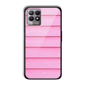 Pink Waves Customized Printed Glass Back Cover for Realme 8i