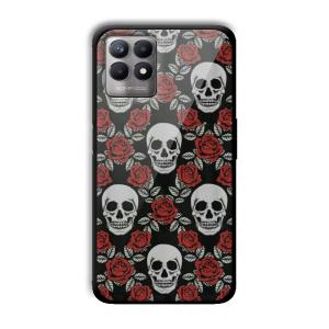 Red Skull Customized Printed Glass Back Cover for Realme 8i