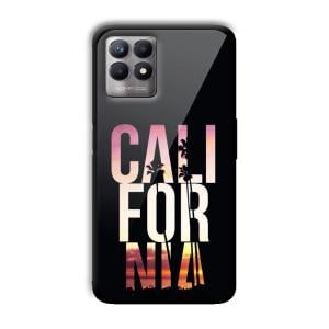 California Customized Printed Glass Back Cover for Realme 8i