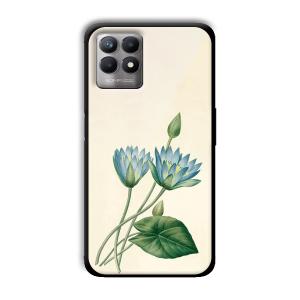 Flowers Customized Printed Glass Back Cover for Realme 8i