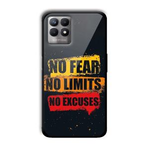 No Fear Customized Printed Glass Back Cover for Realme 8i