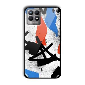 Abstract Graffiti Customized Printed Glass Back Cover for Realme 8i