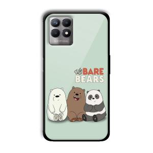 We Bare Bears Customized Printed Glass Back Cover for Realme 8i