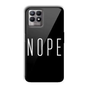 Nope Customized Printed Glass Back Cover for Realme 8i