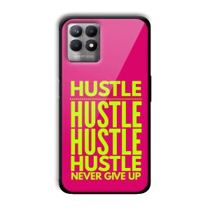 Never Give Up Customized Printed Glass Back Cover for Realme 8i