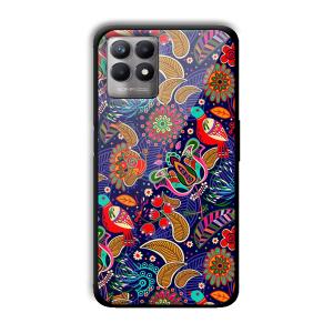 Animal Sketches Customized Printed Glass Back Cover for Realme 8i
