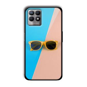 Cool Sunglasses Customized Printed Glass Back Cover for Realme 8i