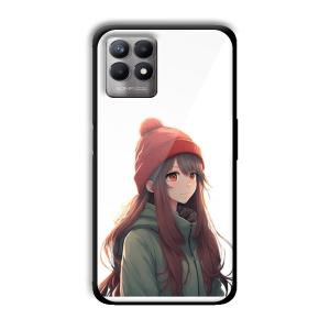 Little Girl Customized Printed Glass Back Cover for Realme 8i