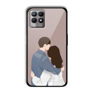 Cute Couple Customized Printed Glass Back Cover for Realme 8i