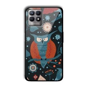 Blue Owl Customized Printed Glass Back Cover for Realme 8i