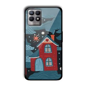 Red House Customized Printed Glass Back Cover for Realme 8i
