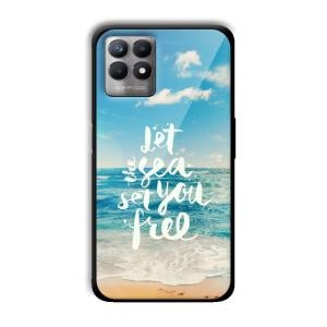 Let the Sea Set you Free Customized Printed Glass Back Cover for Realme 8i