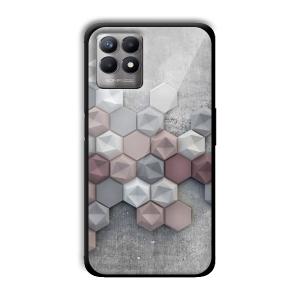 Blocks of Grey Customized Printed Glass Back Cover for Realme 8i