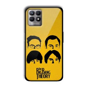 Yellow Theme Customized Printed Glass Back Cover for Realme 8i