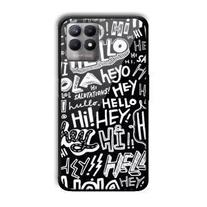 Hello Customized Printed Glass Back Cover for Realme 8i