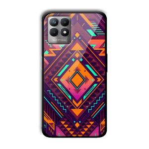 Purple Prism Customized Printed Glass Back Cover for Realme 8i