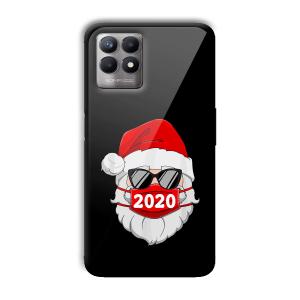 2020 Santa Customized Printed Glass Back Cover for Realme 8i
