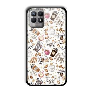 But Coffee First Customized Printed Glass Back Cover for Realme 8i