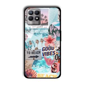 To the Beach Customized Printed Glass Back Cover for Realme 8i