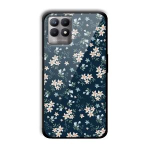 Little Flowers Customized Printed Glass Back Cover for Realme 8i
