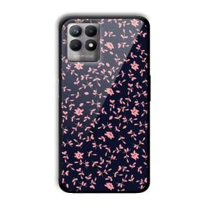 Little Pink Petals Customized Printed Glass Back Cover for Realme 8i