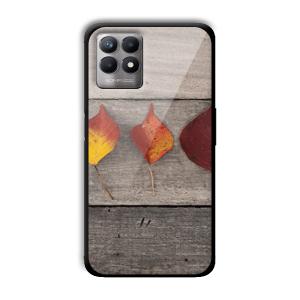 Rusty Leaves Customized Printed Glass Back Cover for Realme 8i