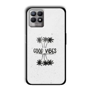 Good Vibes Customized Printed Glass Back Cover for Realme 8i