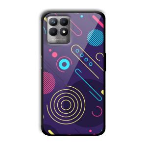 Purple Music Customized Printed Glass Back Cover for Realme 8i