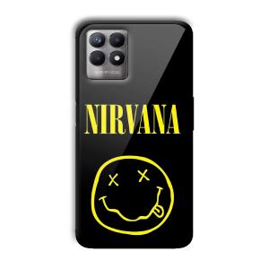 Nirvana Emoji Customized Printed Glass Back Cover for Realme 8i