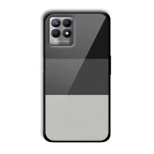 Shades of Grey Customized Printed Glass Back Cover for Realme 8i