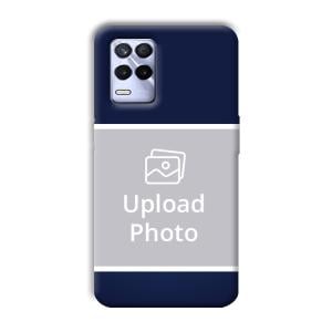 Blue White Customized Printed Back Cover for Realme 8s