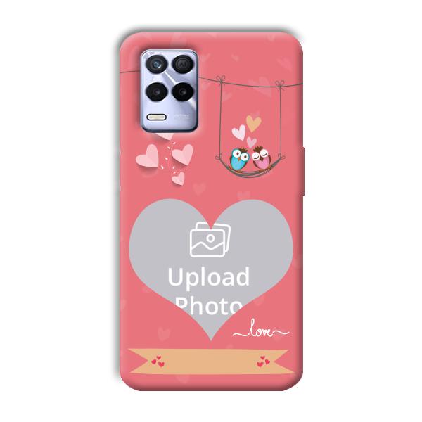 Love Birds Design Customized Printed Back Cover for Realme 8s
