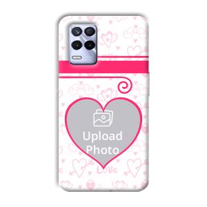 Hearts Customized Printed Back Cover for Realme 8s