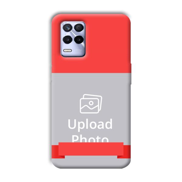 Red Design Customized Printed Back Cover for Realme 8s