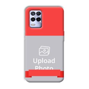 Red Design Customized Printed Back Cover for Realme 8s