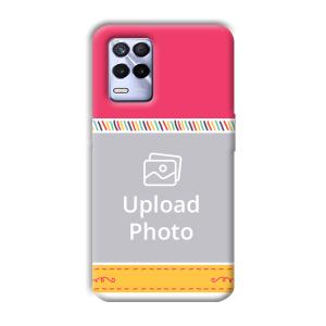 Pink Yellow Customized Printed Back Cover for Realme 8s