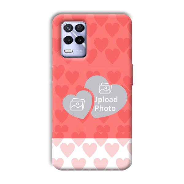 2 Hearts Customized Printed Back Cover for Realme 8s