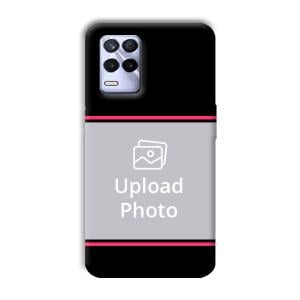 Pink Lines Customized Printed Back Cover for Realme 8s