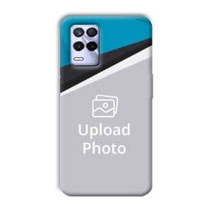 Blue Black Customized Printed Back Cover for Realme 8s