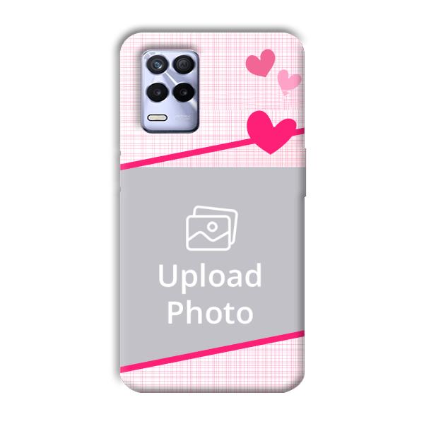 Pink Check Customized Printed Back Cover for Realme 8s
